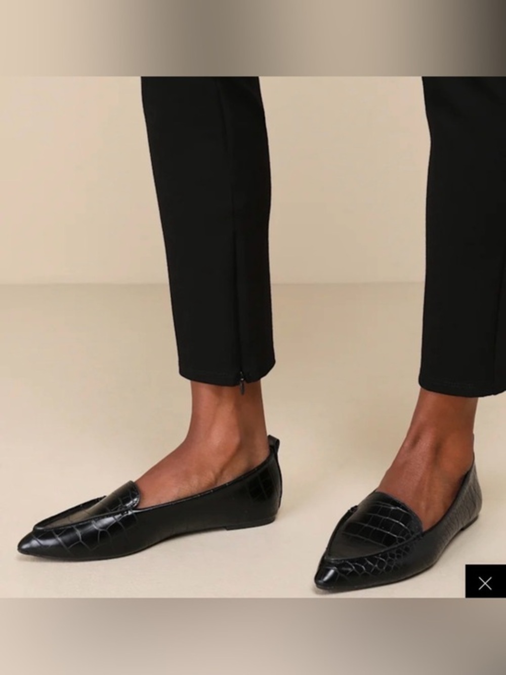 Dr. Scholl's Eclipse Black Microsuede with Patent Leather Penny Loafer size 6.5